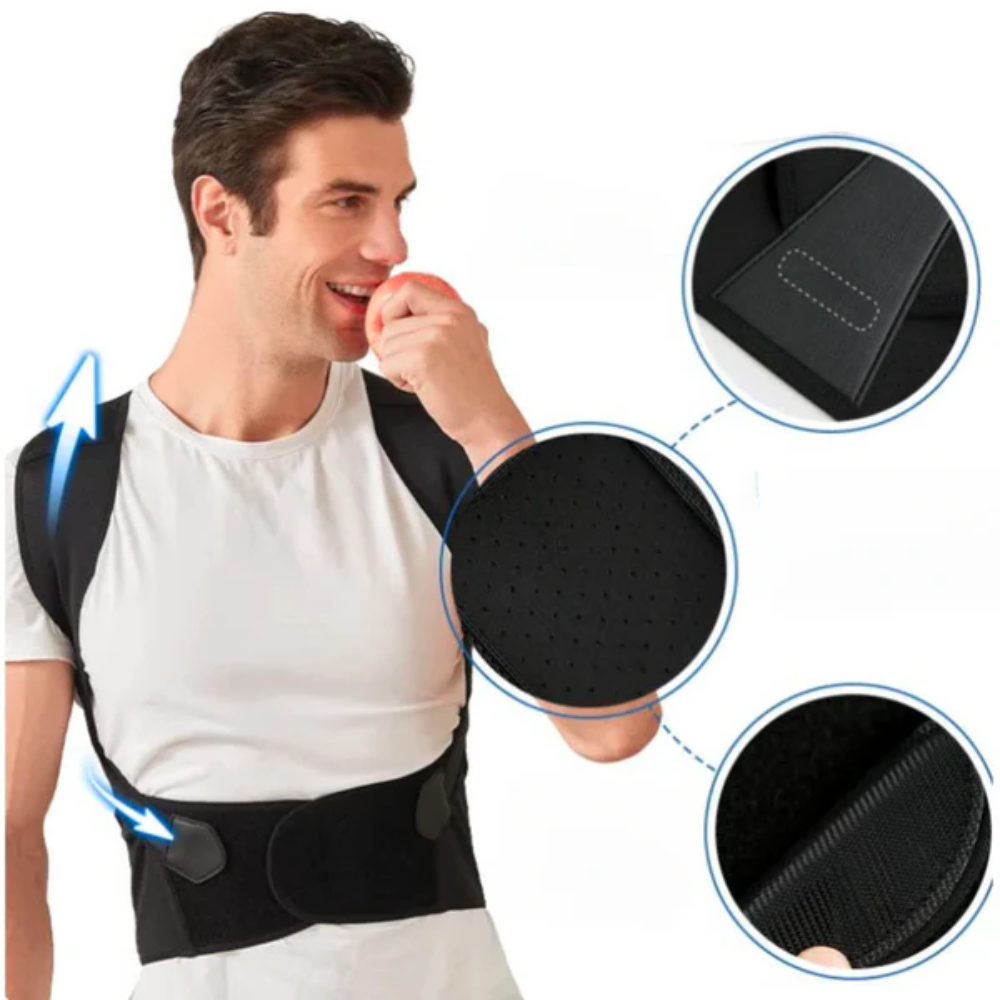 Posture Corrector Adjustable Back Support Elastic Shoulder Brace - Image 4