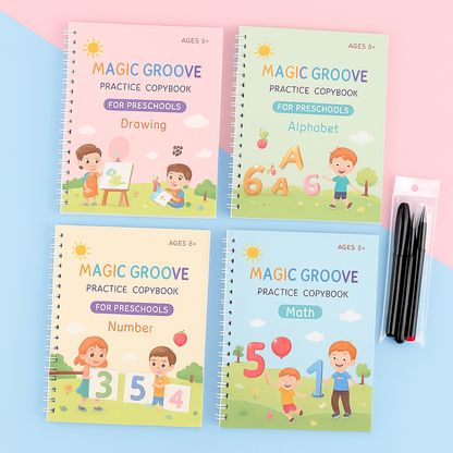 Practice Copybook Alphabet Number Drawing Math Workbook - Image 3