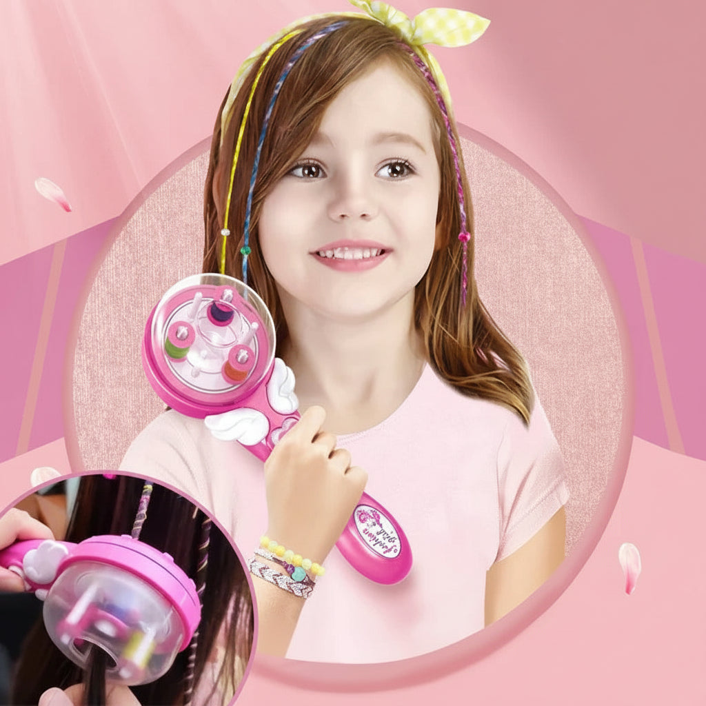 Trançador Cabelo Elétrico Infantil Ferramenta Tranças Automática