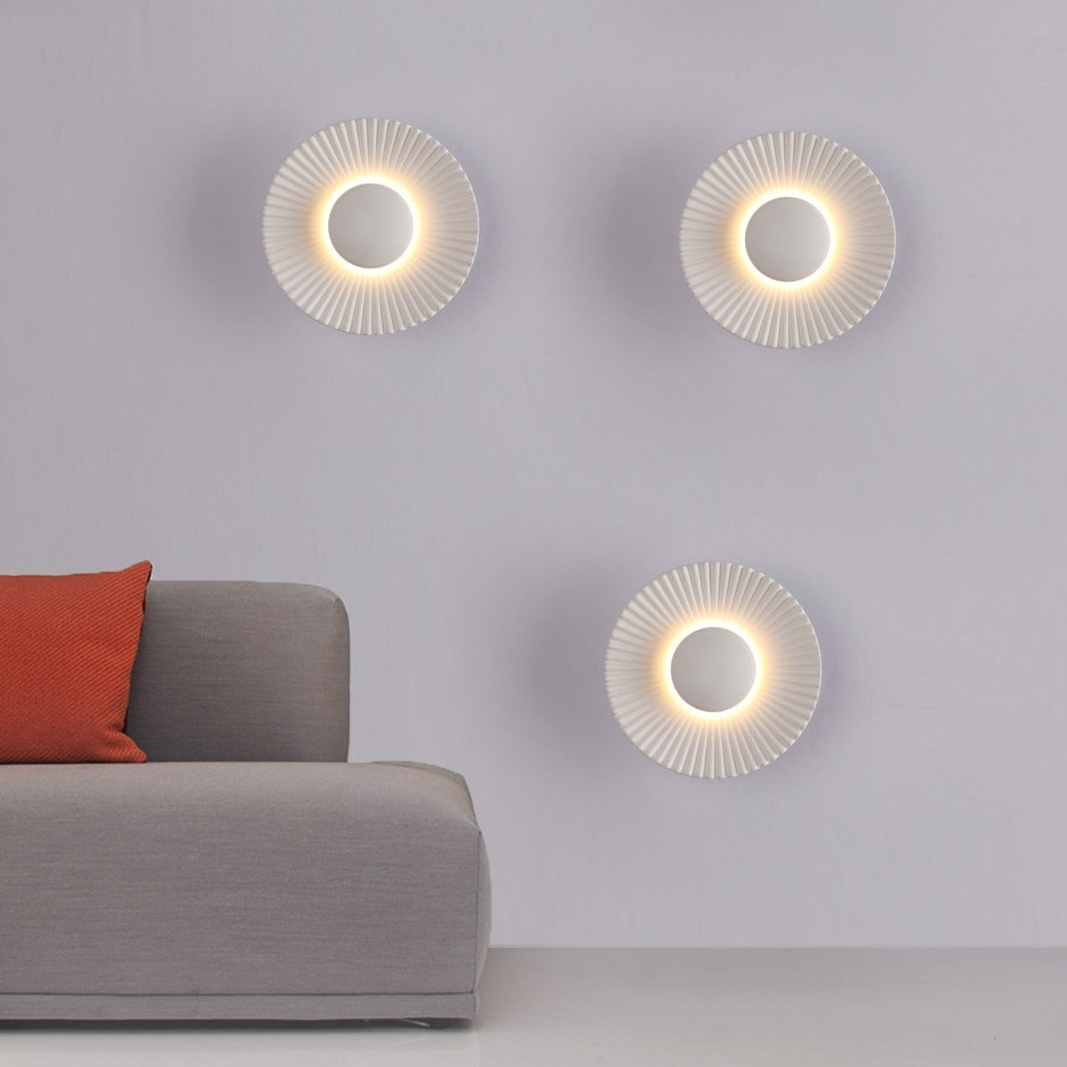 Hasna SunRay Wall Lamp | Modern Metallic Sun Design