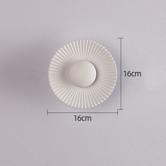 Hasna SunRay Wall Lamp | Modern Metallic Sun Design