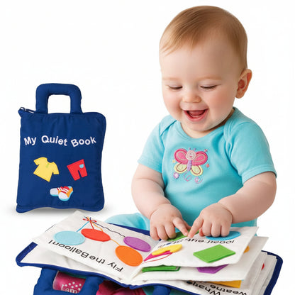 Quiet Book Montessori Fabric Learning Montessori Activity Book - Image 1