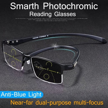 Reading Glasses Progressive Blue Light Photochromic Eyewear - Image 1