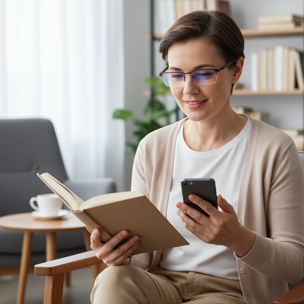 Reading Glasses Progressive Glasses UV Protection Multifocal - Image 3
