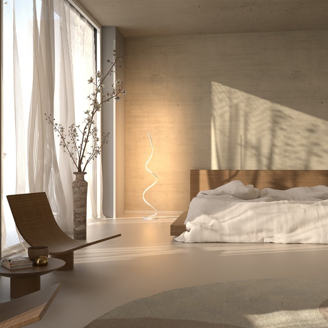 Remote Control Modern Floor Lamp LED Dimmable Minimalist - Image 14