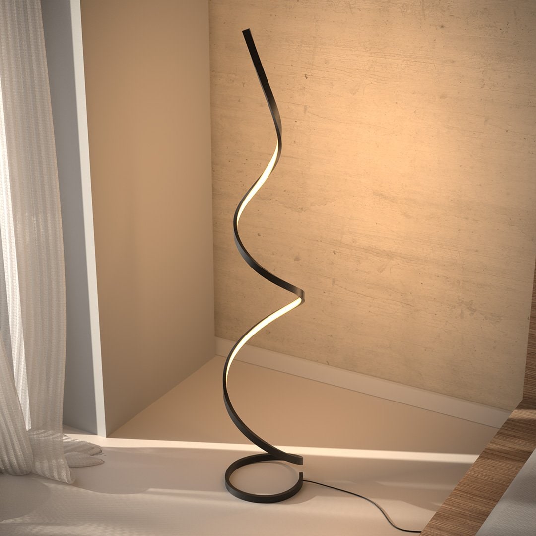 Remote Control Modern Floor Lamp LED Dimmable Minimalist - Image 4