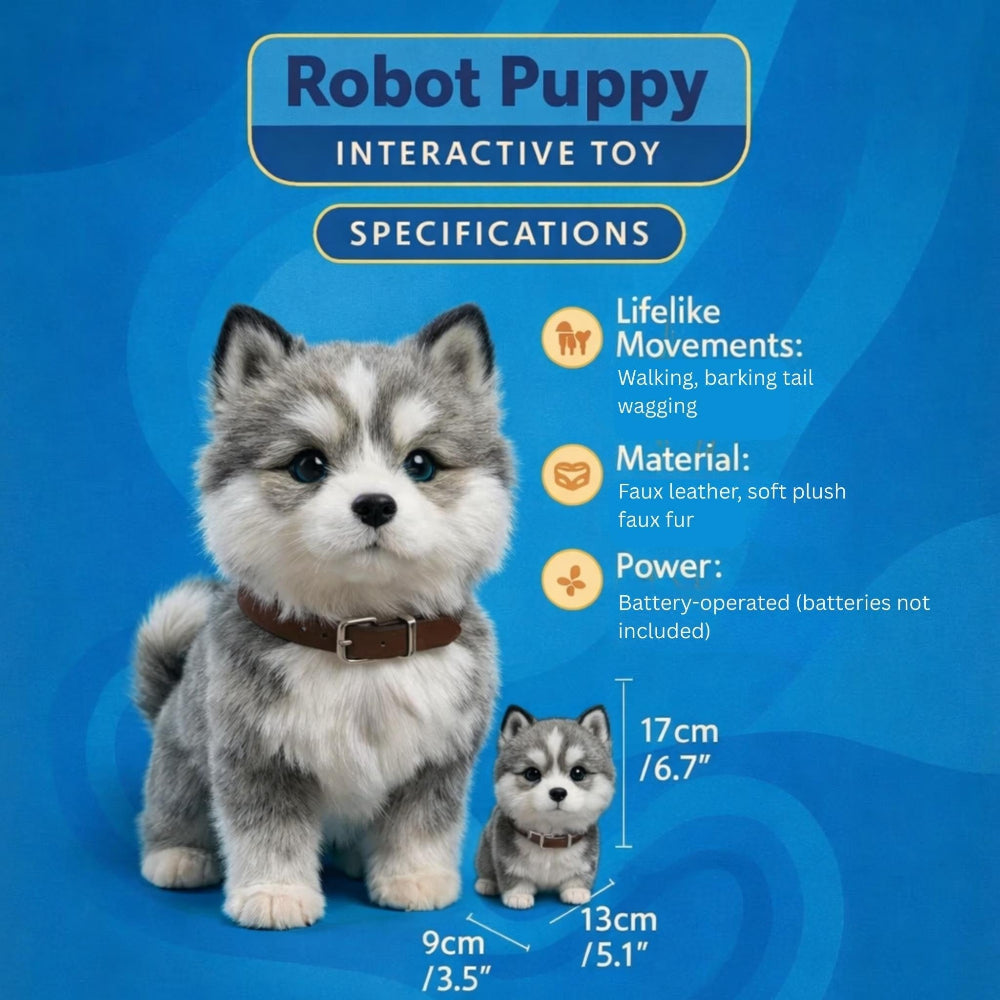 Robot Dog Interactive Dog Toy Robot Puppy Walking Tail Wagging - Image 8