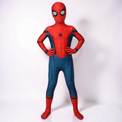 Fato de Carnaval de Super-Herói para Crianças com Máscara e Tecido Elástico para Halloween