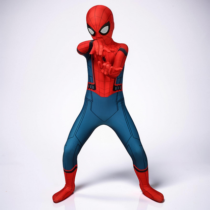 Fato de Carnaval de Super-Herói para Crianças com Máscara e Tecido Elástico para Halloween