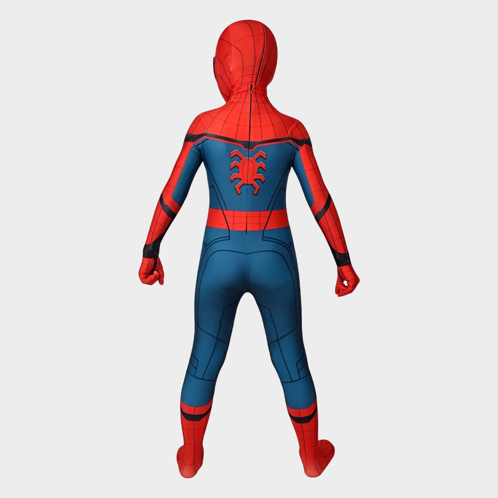 Fato de Carnaval de Super-Herói para Crianças com Máscara e Tecido Elástico para Halloween