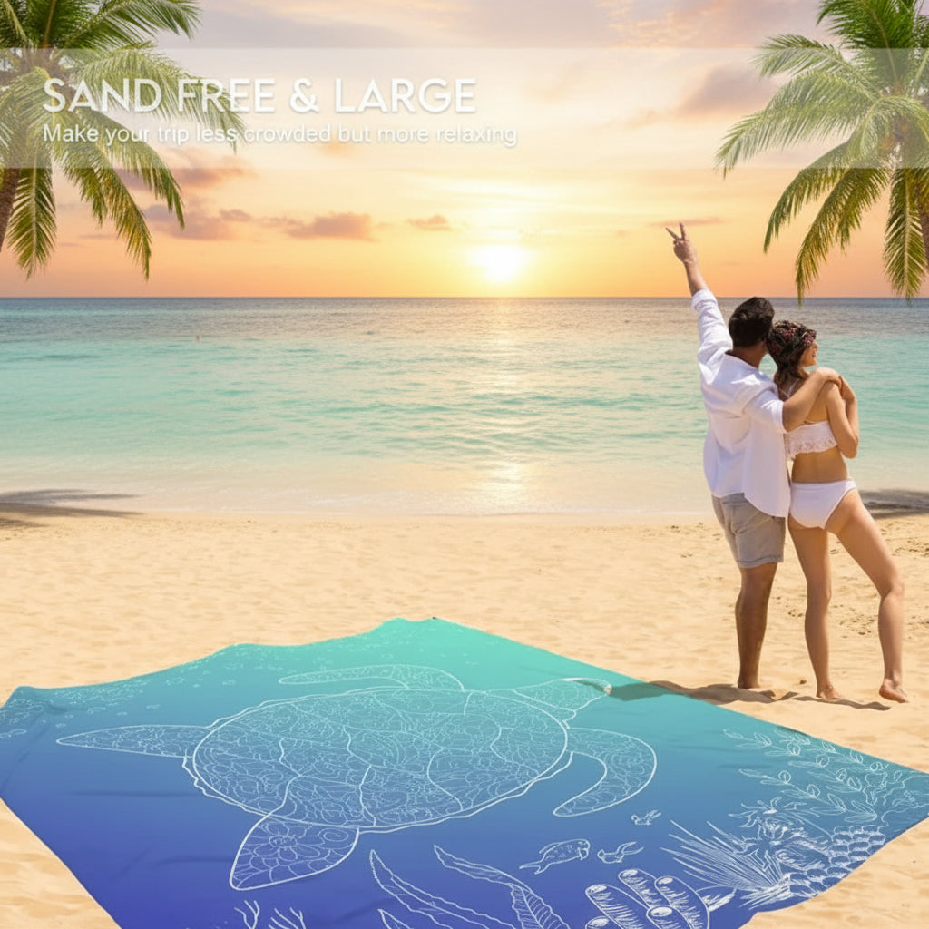 Sandproof Beach Blanket Outdoor Travel Picnics - Image 6