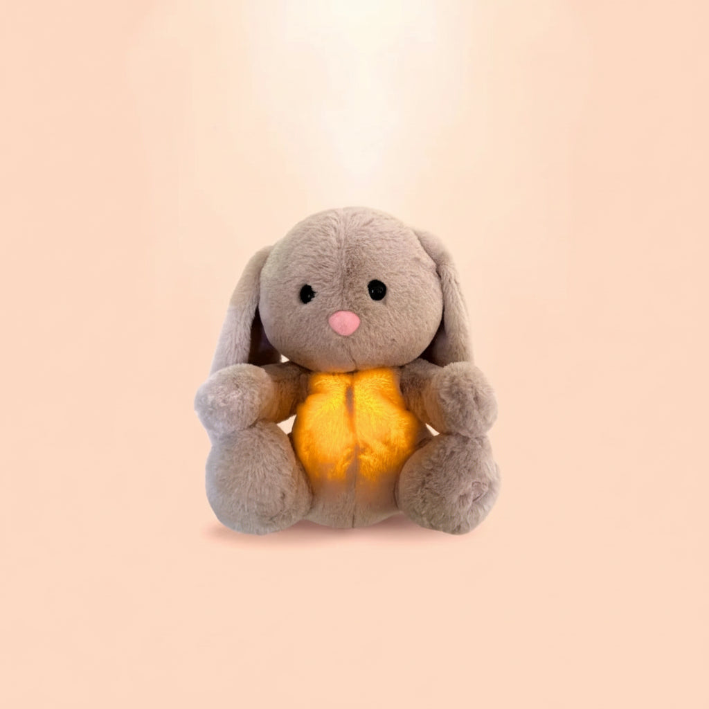 Kuscheltier Hase Plüsch Atmend Schlafhilfe Entspannung Kinder