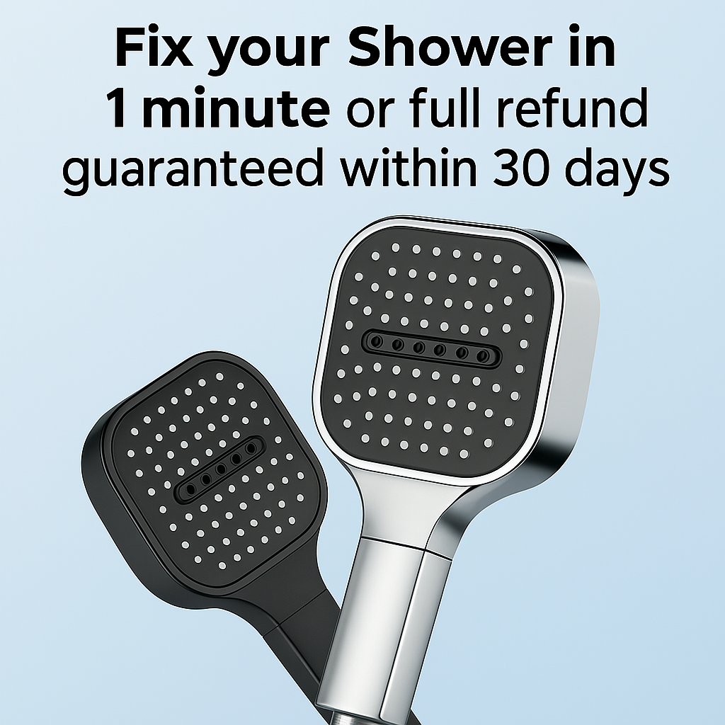 Shower Head High Pressure Filtered Handheld Multi Spray - Image 7