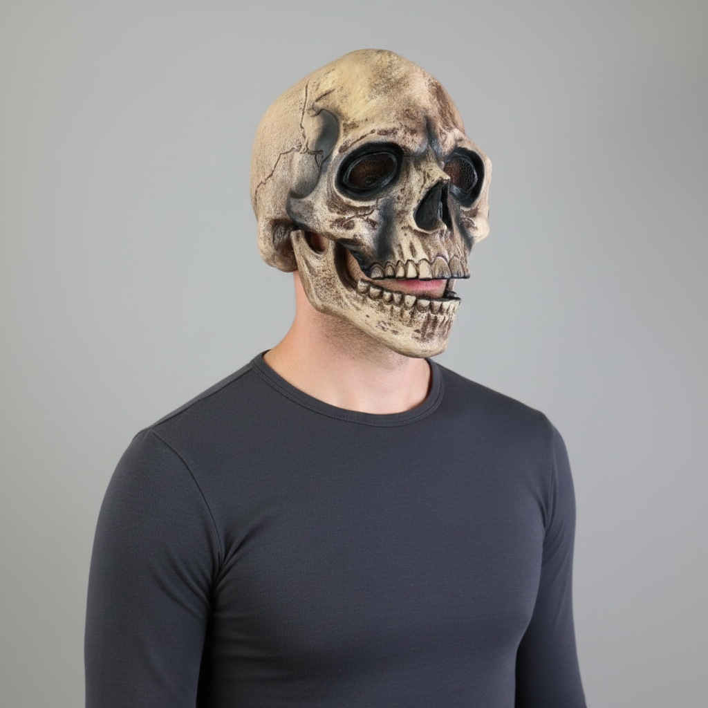 Skull Halloween Costumes Halloween Mask Skull Mask Open-Face - Image 1