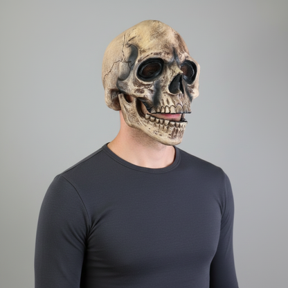 Skull Halloween Costumes Halloween Mask Skull Mask Open-Face - Image 1