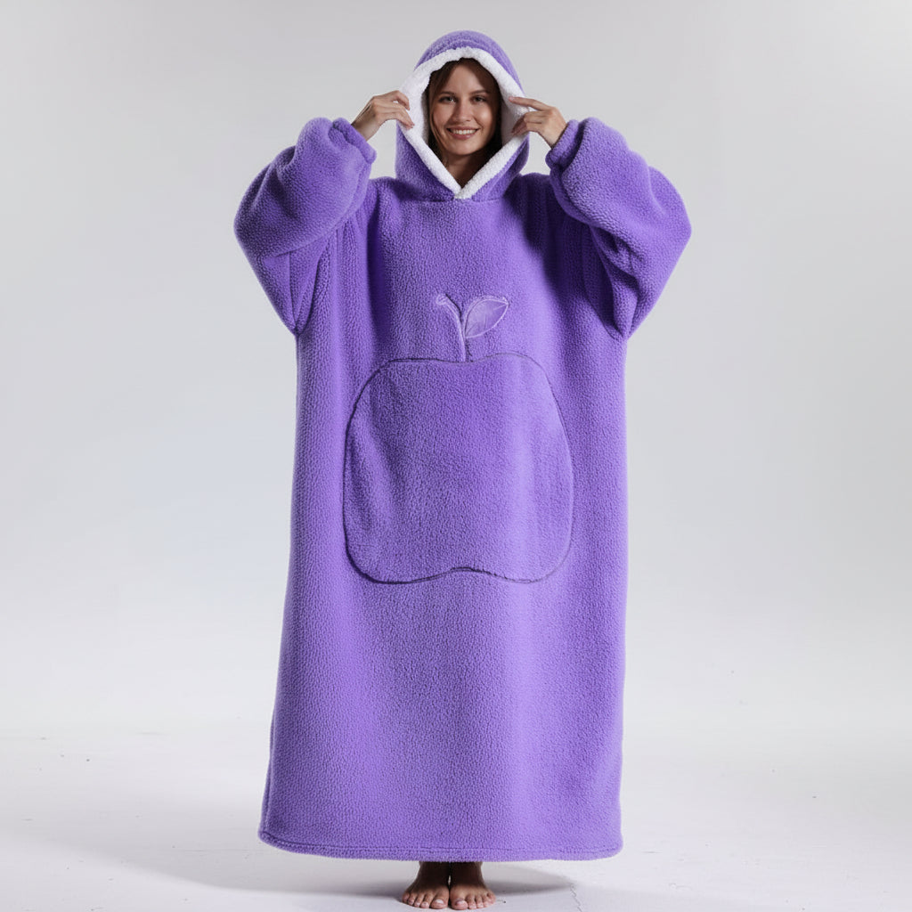 Snuggie Wearable Blanket Hooded Cozy Winter Hooded Throw - Image 7
