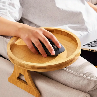 Sofa Side Table Armrest Tray Adjustable Folding - Image 8