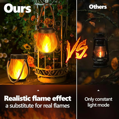 Solar Powered Outdoor Lantern Flame Effect Design - Image 4