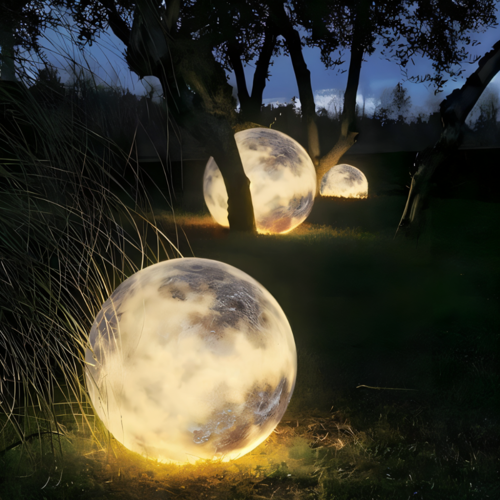 Solar Powered Outdoor Solar Light Garden Accent Sphere - Image 1