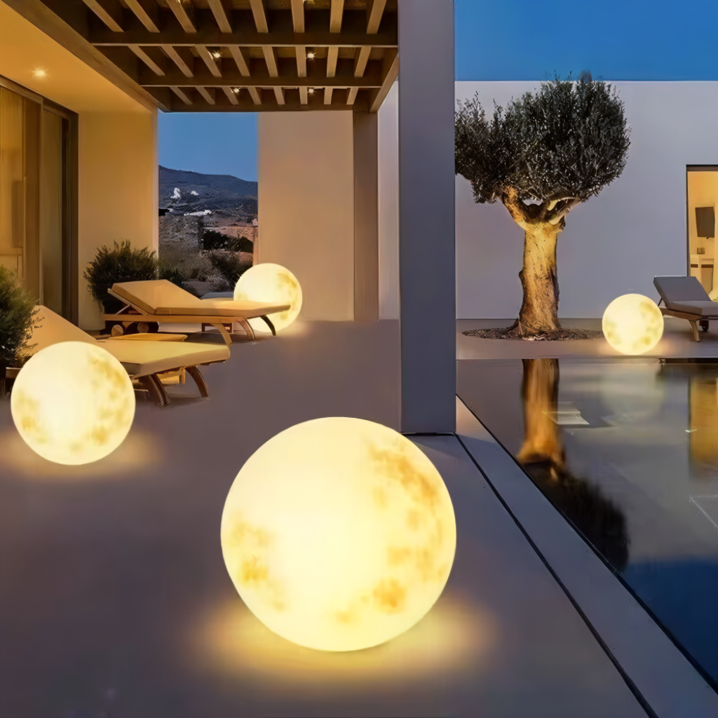 Solar Powered Outdoor Solar Light Garden Accent Sphere - Image 2