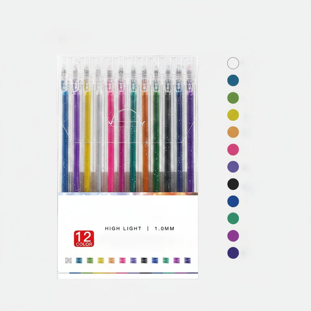 Sparkle Gel Pens Glitter Writing Creative Art Supplies - Image 12