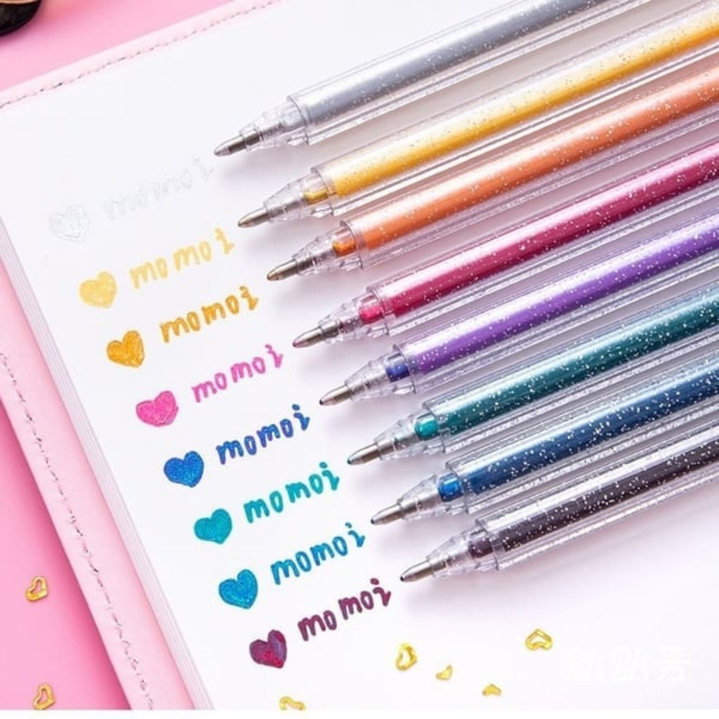 Sparkle Gel Pens Glitter Writing Creative Art Supplies - Image 2
