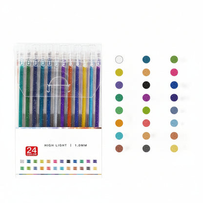 Sparkle Gel Pens Glitter Writing Creative Art Supplies - Image 8