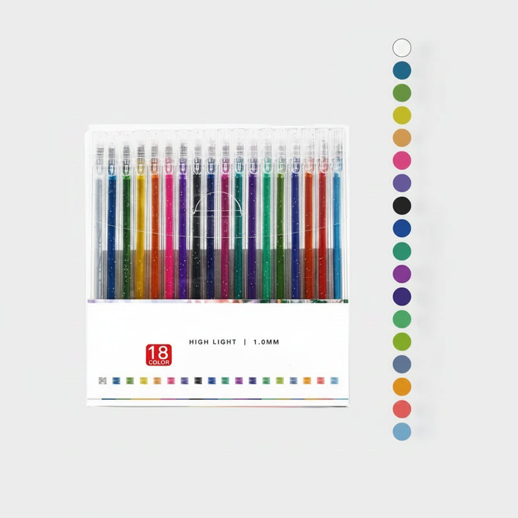 Sparkle Gel Pens Glitter Writing Creative Art Supplies - Image 9