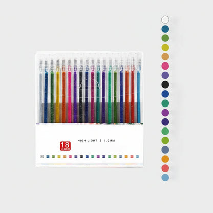 Sparkle Gel Pens Glitter Writing Creative Art Supplies - Image 9