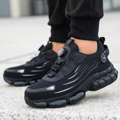 Steel Toe Shoes Work Lace Up Breathable Safety - Image 2