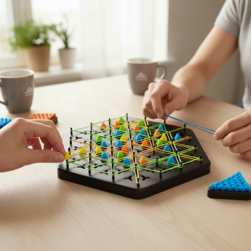 Strategy Board Game Family Indoor Triangle Chess Foldable - Image 5
