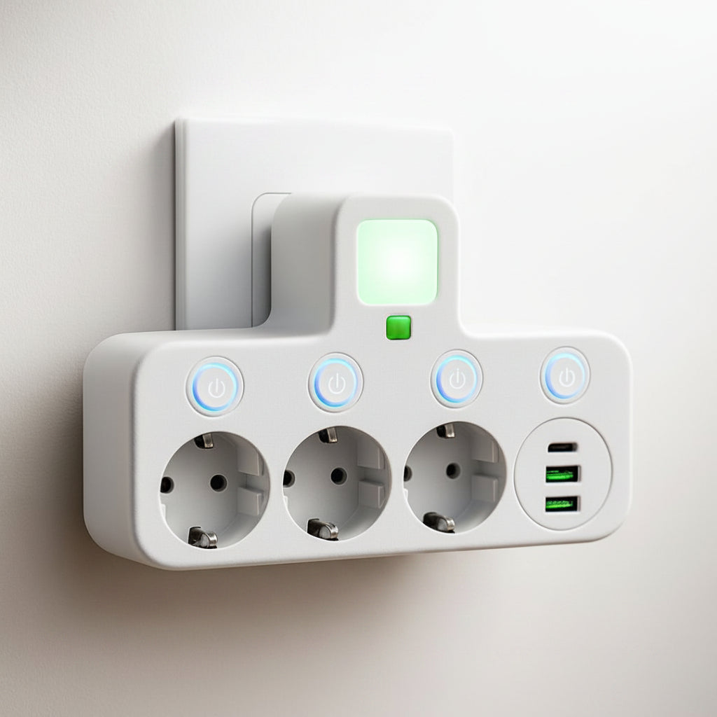 Surge Protection Power Strip USB Outlets Wall Mount - Image 5