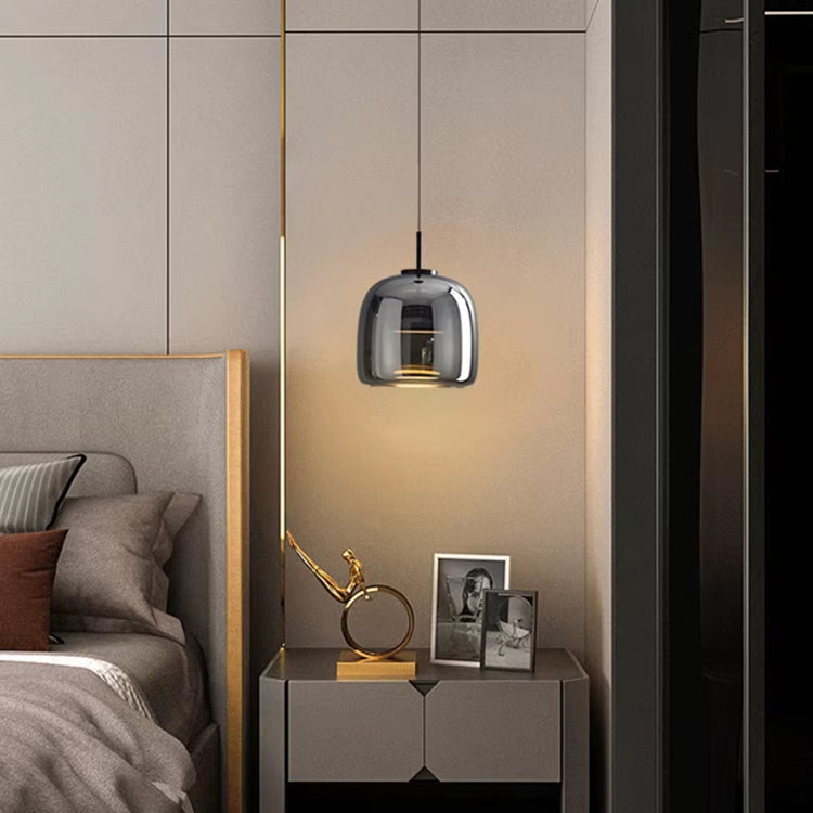 Nordic Black Glass Pendant Light | Modern LED Hanging Lamp