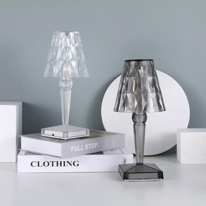 Table Lamp Crystal Rechargeable Touch Dimmable LED Light - Image 12