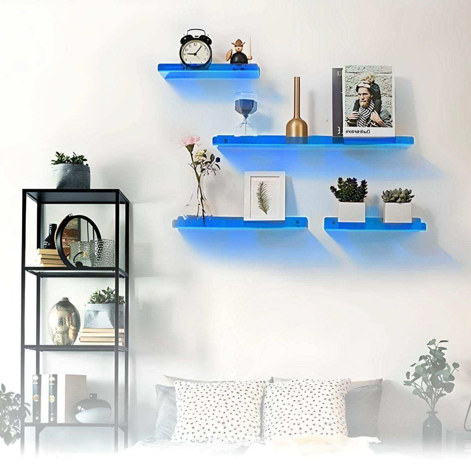 Væghylde Flydende Akryl Minimalistisk Display Opbevaringshylde