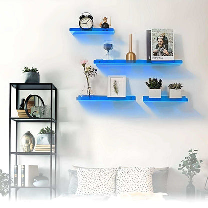 Væghylde Flydende Akryl Minimalistisk Display Opbevaringshylde