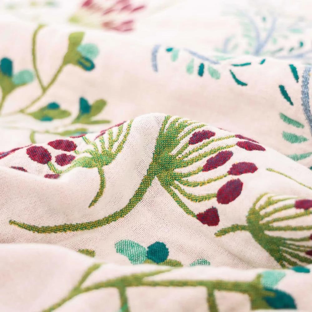Throw Blanket Cotton Fluffy Decorative Floral Design - Image 3