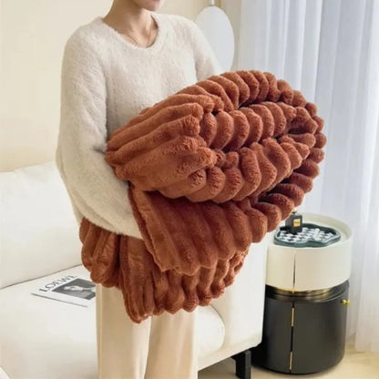 Throw Blanket Cozy Plush Soft Textured Oversized - Image 11