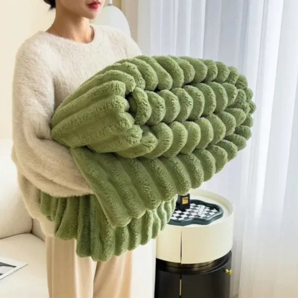 Throw Blanket Cozy Plush Soft Textured Oversized - Image 5