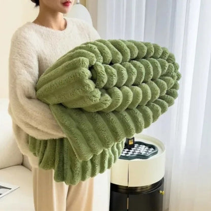 Throw Blanket Cozy Plush Soft Textured Oversized - Image 5