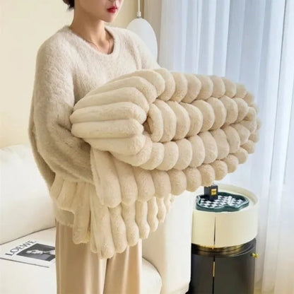 Throw Blanket Cozy Plush Soft Textured Oversized - Image 7
