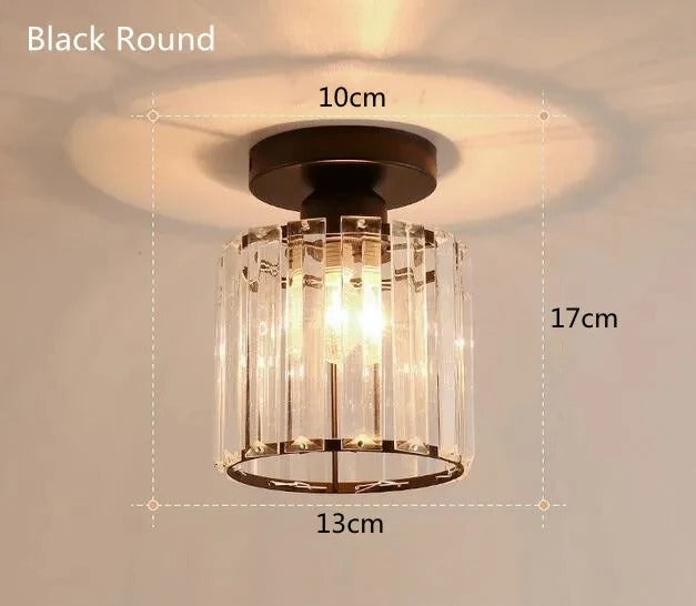 Krystallysekrone | Elegant lampe til gang og korridor