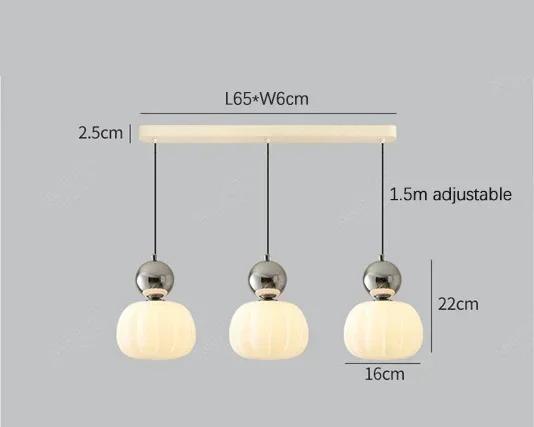 Lámpara Colgante de Calabaza Nórdica | Lámpara de Techo LED Moderna