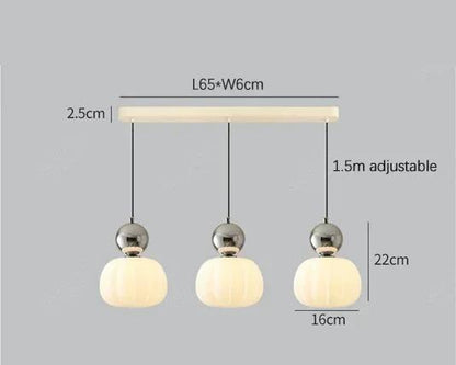 Lámpara Colgante de Calabaza Nórdica | Lámpara de Techo LED Moderna