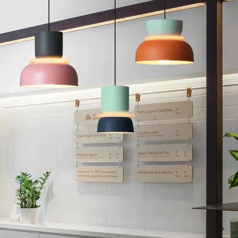 Macaron Pendant Light | Colourful Nordic Ceiling Lamp