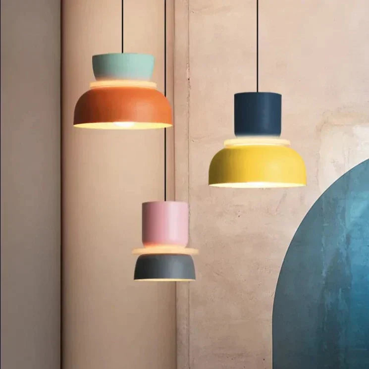 Macaron Pendant Light | Colourful Nordic Ceiling Lamp