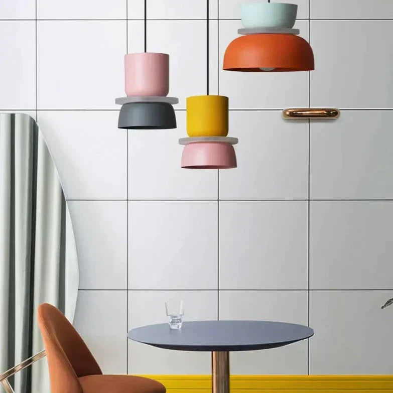 Macaron Pendant Light | Colourful Nordic Ceiling Lamp