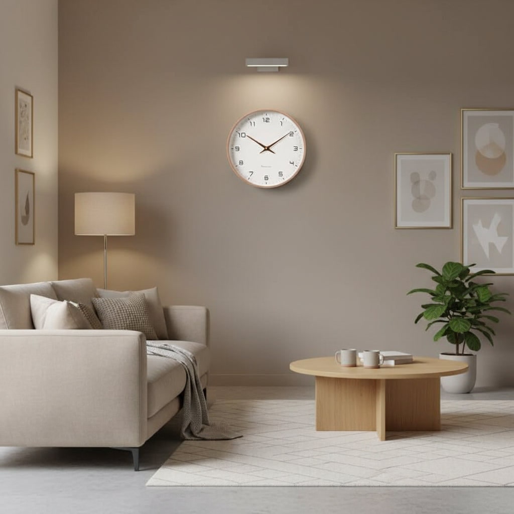 Wall Clock Modern Scandinavian Minimalist Round - Image 2