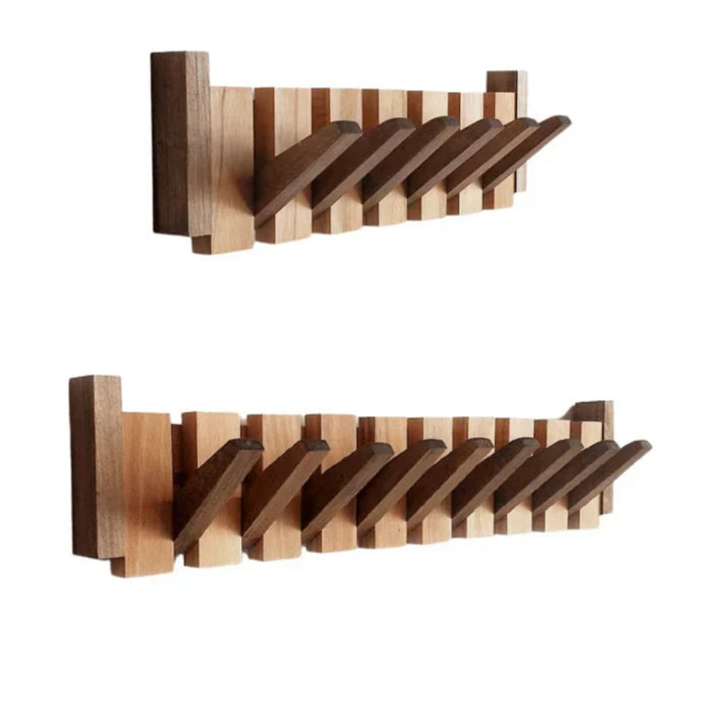 Wall-Mounted Coat Rack Wooden Modern Design - Image 6