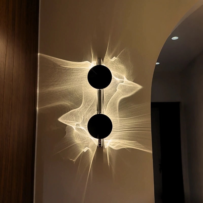 Wall Sconce Modern Ripple Adjustable Metal LED Light - Image 2